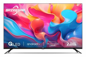 BAZEEGAR 80 cm (32 inches) Glow Series HD Ready Smart QLED Android TV BAZ32S