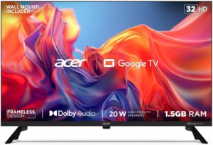 Acer 80 cm (32 inches) G Series HD Ready Smart LED Google TV AR32GT2841HDFL